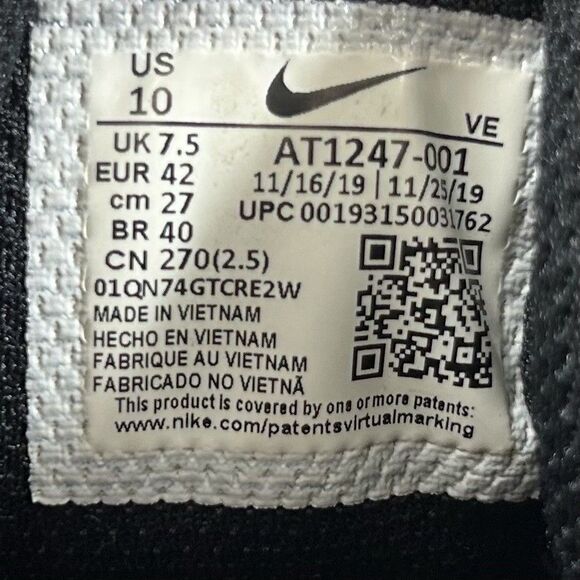 Nike Renew In Season TR AT1247-001 Women's Size 10 Black Training Running Shoes - Picture 12 of 12